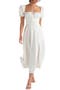 Tallulah Puff Sleeve Midi Dress