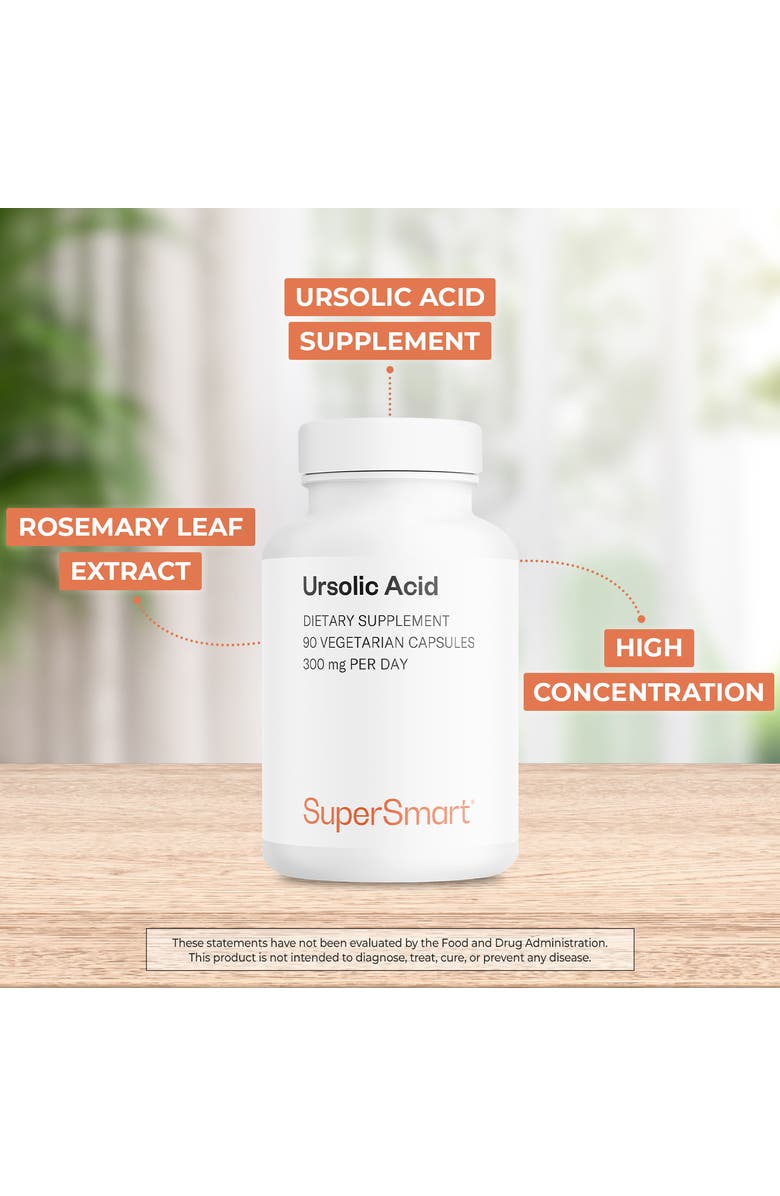 SuperSmart Ursolic Acid 300mg per Day, Alternate, color, NO COLOR