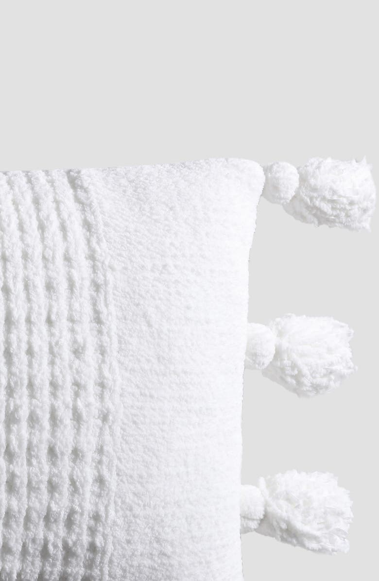 Sunday Citizen Braided Pom Pom Throw Blanket, Alternate, color, Off White