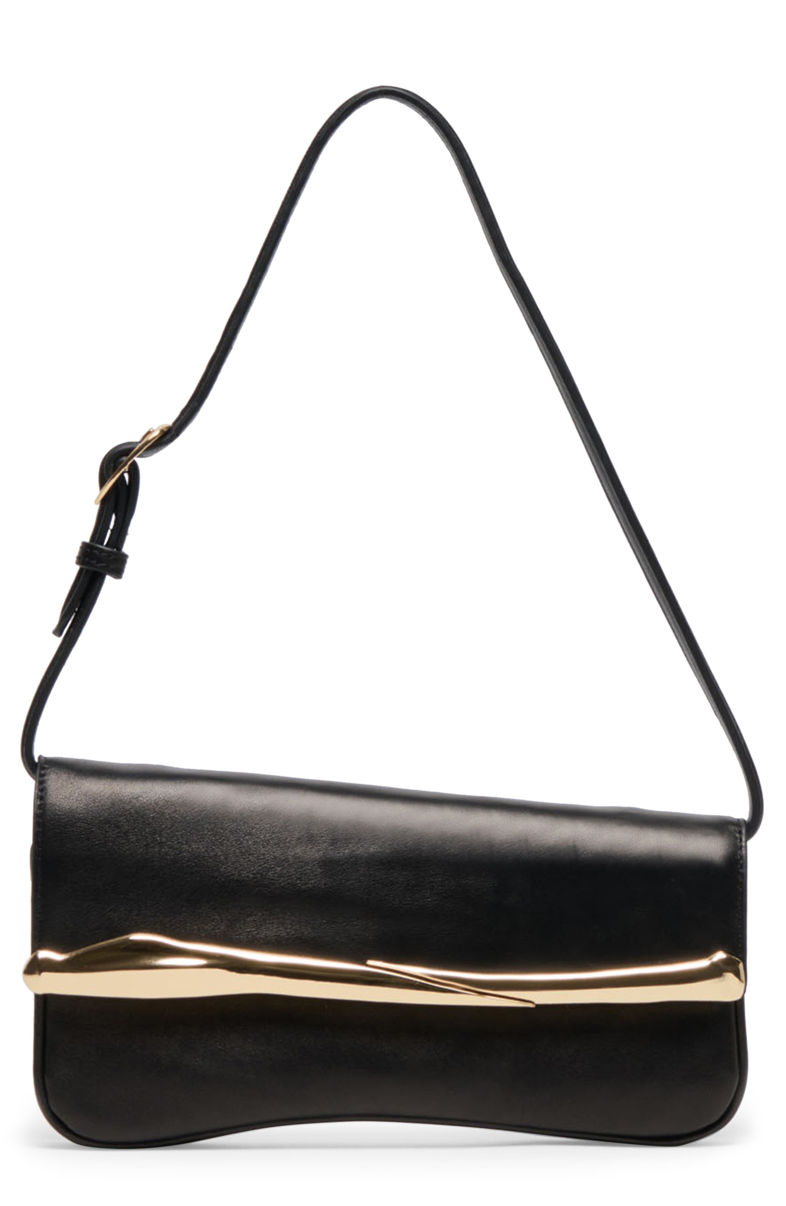 Dolce Vita Slanted Baguette Shoulder Bag, Main, color, 