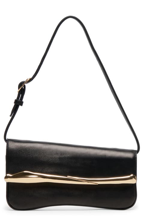 Slanted Baguette Shoulder Bag