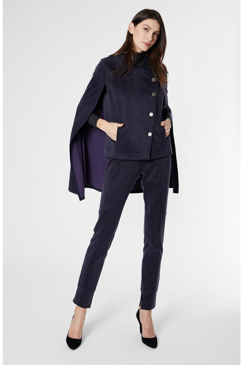 Georgina Maternity Cape Jacket, Alternate, color, PRATO BLUE