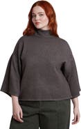 ELOQUII Draped Cropped Sweater