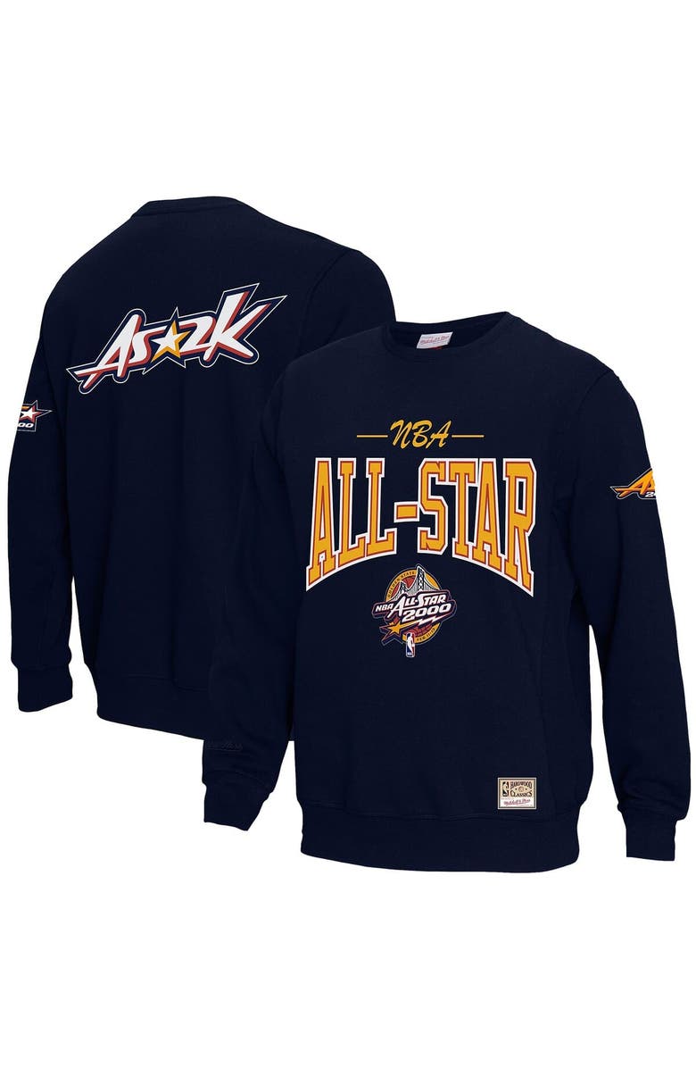 Mitchell & Ness Unisex Mitchell & Ness  Navy 2000 NBA All-Star Game Throwback Pullover Sweatshirt, Alternate, color, Navy