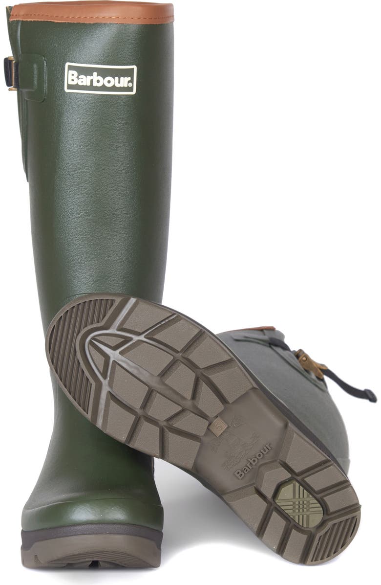 Barbour Tempest Waterproof Rain Boot, Alternate, color,