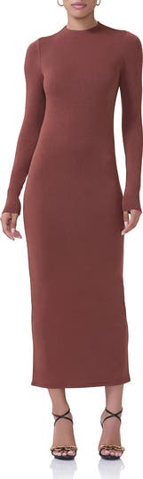 AFRM Juniper Long Sleeve Jersey Maxi Dress | Nordstrom