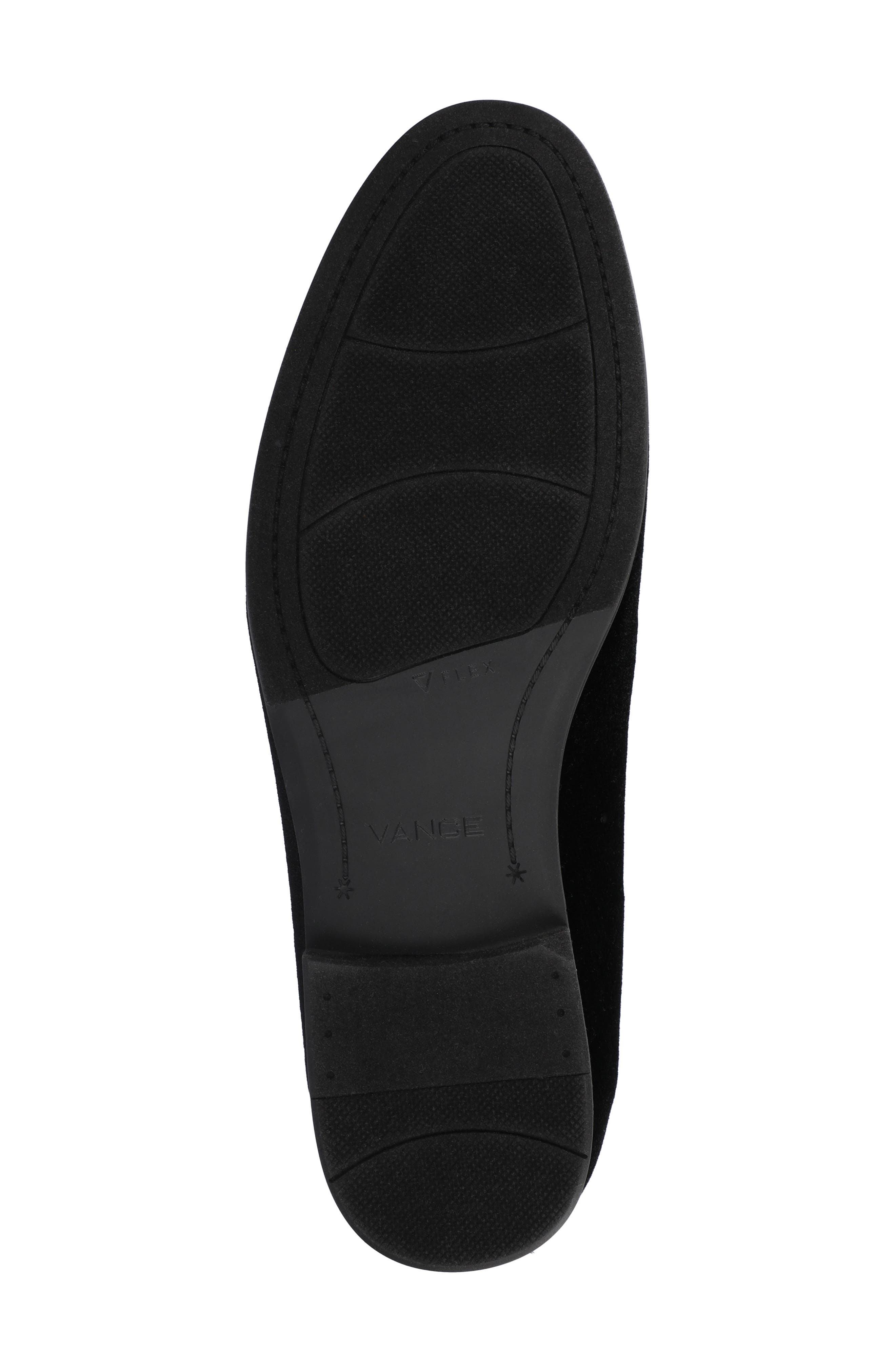 Giovanni Plain Toe Loafer, Alternate, color, BLACK VELOUR