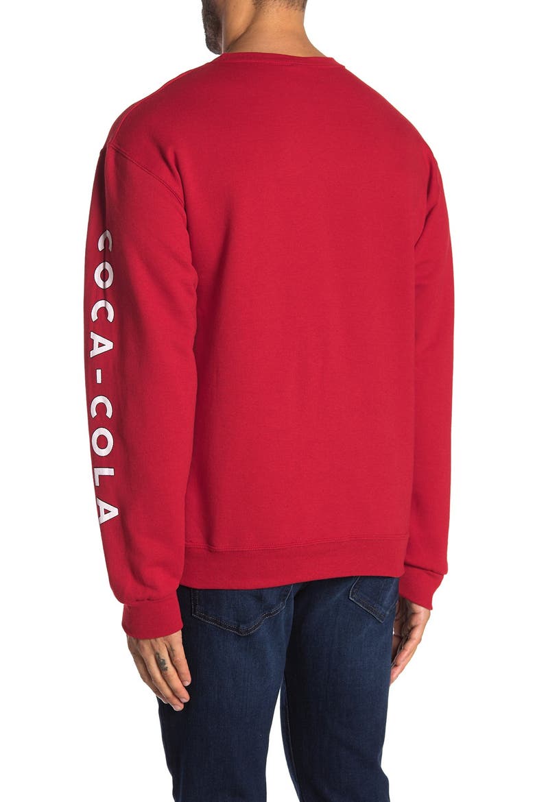 Coca Cola Big Logo Sweatshirt, Alternate, color, RED