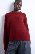 Topshop Fluffy Crewneck Sweater