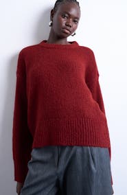 Topshop Fluffy Crewneck Sweater