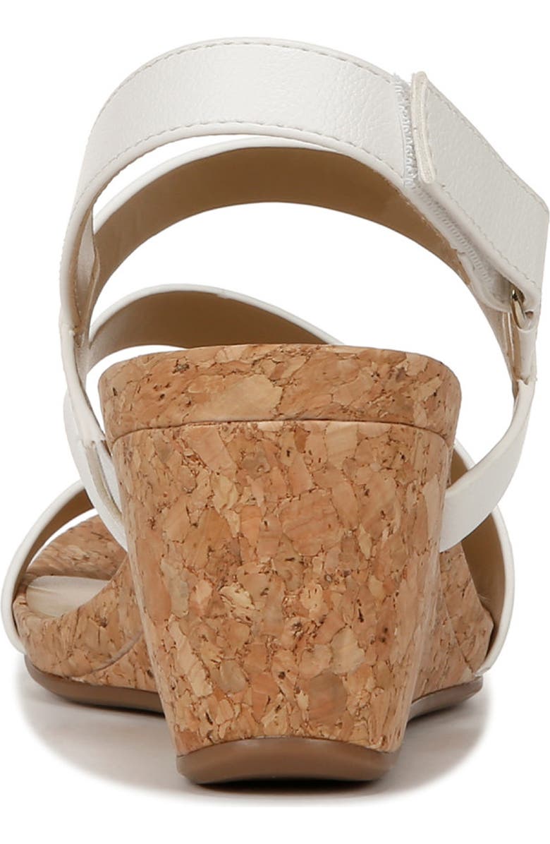 Naturalizer Adria Strappy Wedge Sandal, Alternate, color, White
