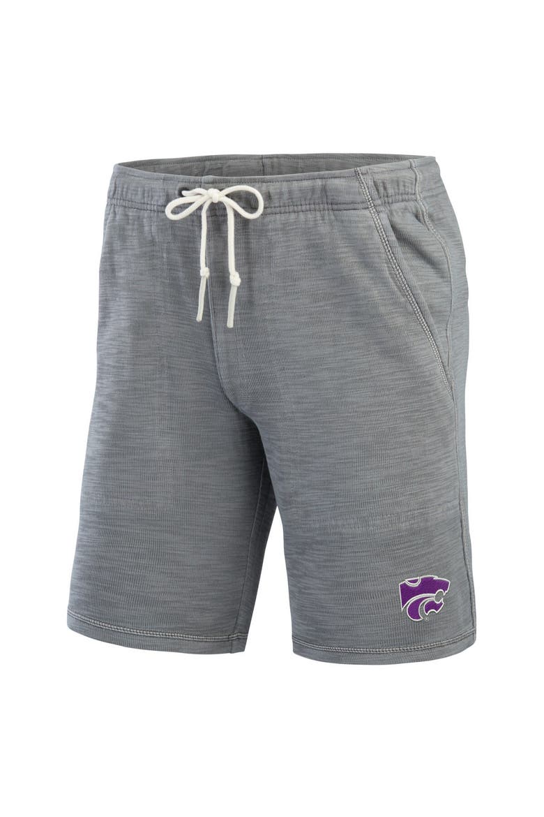 Men's Tommy Bahama Gray Kansas State Wildcats Tobago Bay Tri-Blend Shorts, Alternate, color, Gray