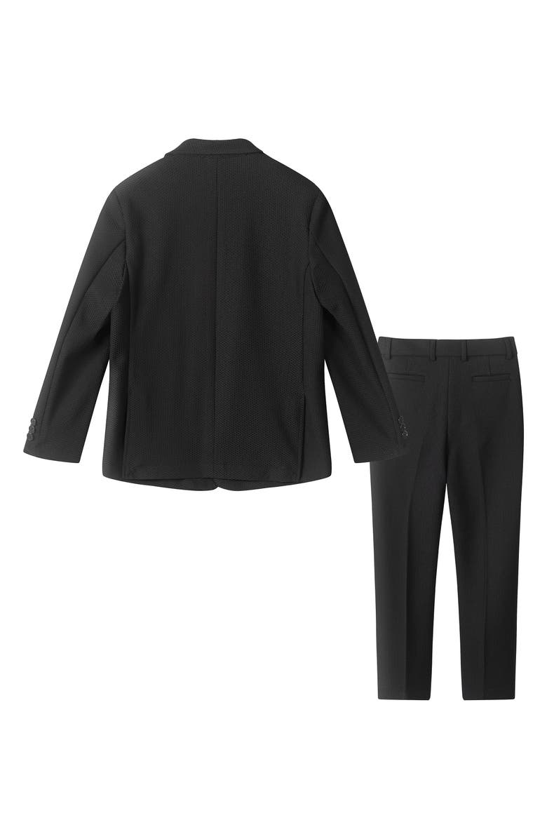 Andy & Evan Kids' Mesh Stretch Two-Piece Suit, Alternate, color, Black Mesh