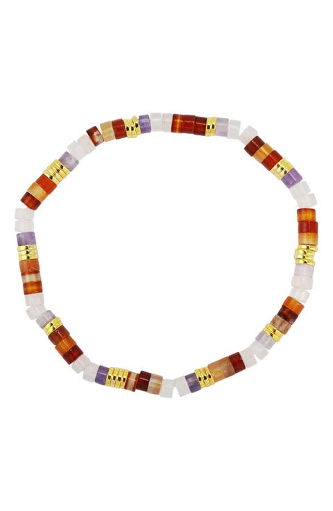 Mixed Stone Bead Bracelet