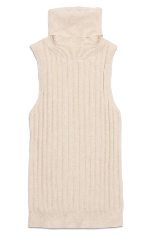 Deluc Ben Sleeveless Turtleneck Sweater In Neutral