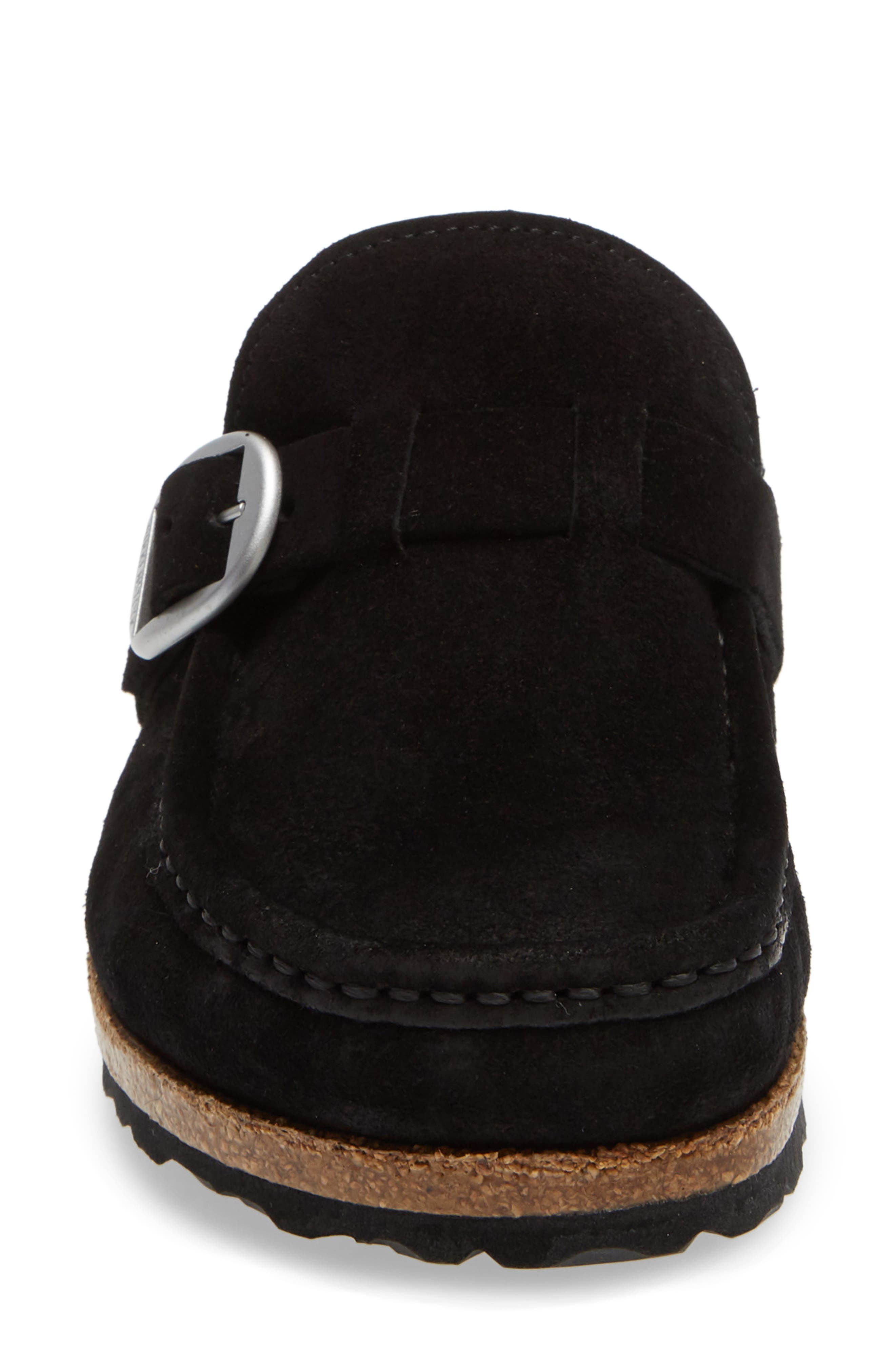Birkenstock Buckley Genuine Shearling Mule, Alternate, color, Black Shearling
