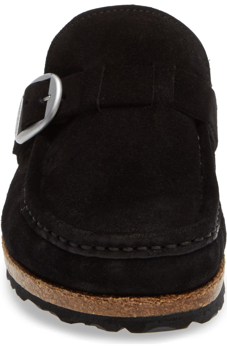 Birkenstock Buckley Genuine Shearling Mule, Alternate, color, Black Shearling