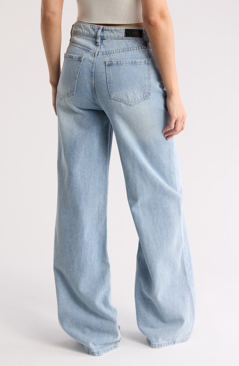 PTCL Foldover Waist Wide Leg Jeans, Alternate, color,