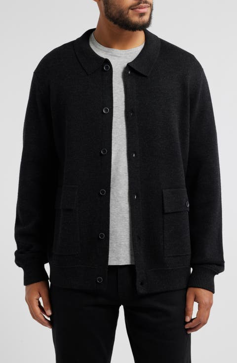 Bristol Collared Merino Wool Milano Stitch Cardigan