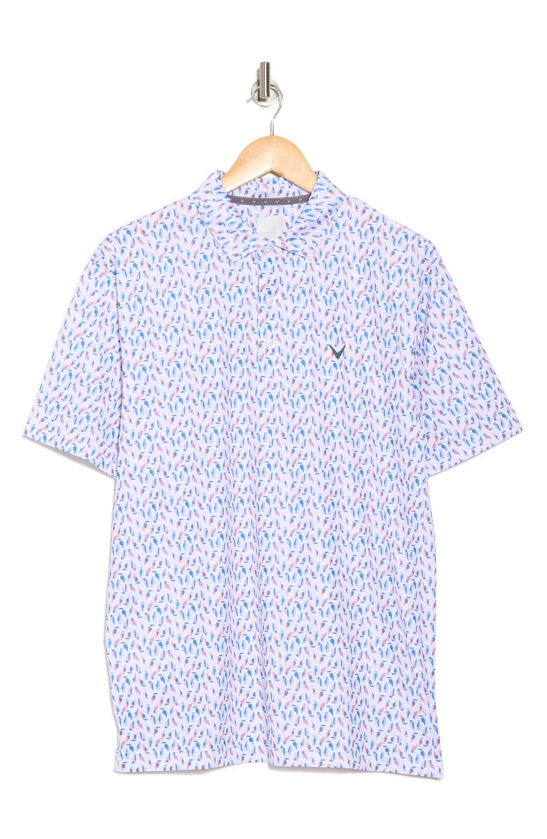 Callaway Bird Golf Polo, Alternate, color, Bright White