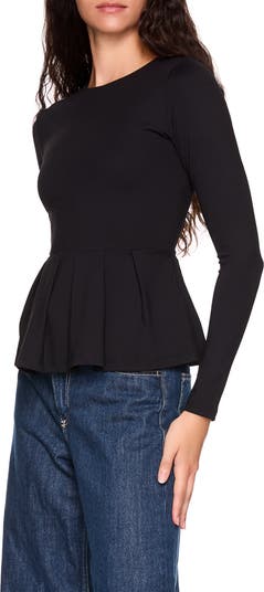 Long Sleeve Peplum Top