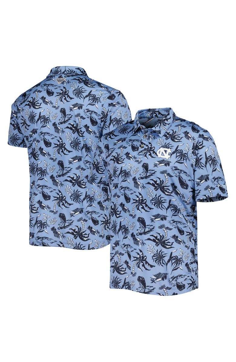 Columbia Men's Columbia Carolina Blue North Carolina Tar Heels Super Terminal Tackle Omni-Shade Polo, Main, color, Blue
