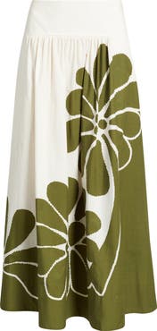 FARM Rio Palermo Botanical Midi Skirt