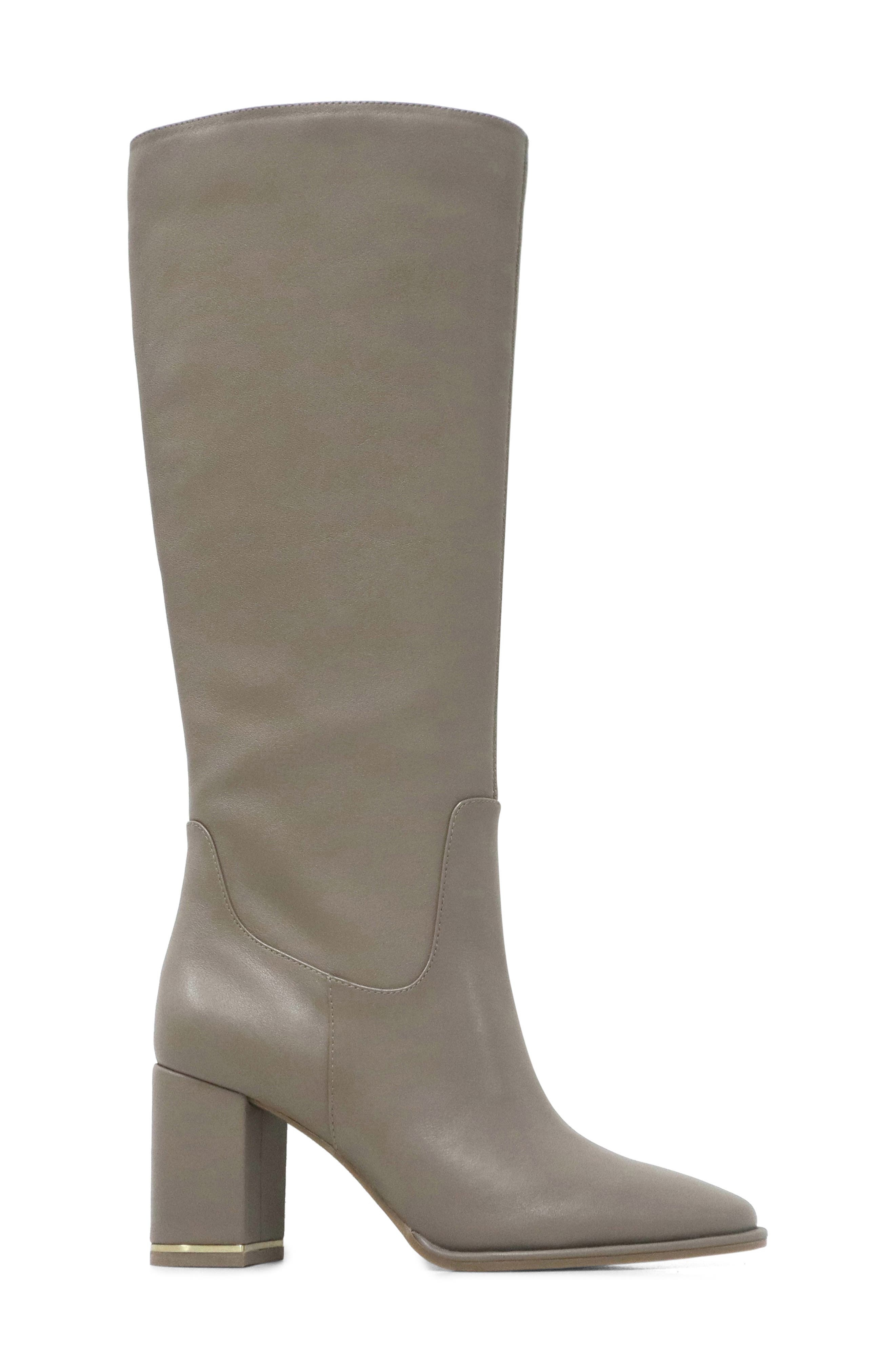 Kenneth Cole Yvonne Knee High Boot, Alternate, color, Taupe Leather