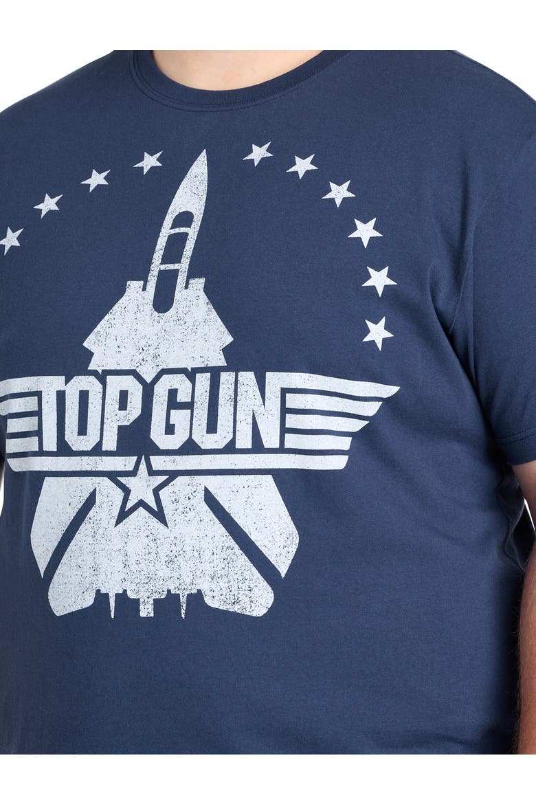 Big & Tall Top Gun Graphic Tee, Alternate, color, NAVY