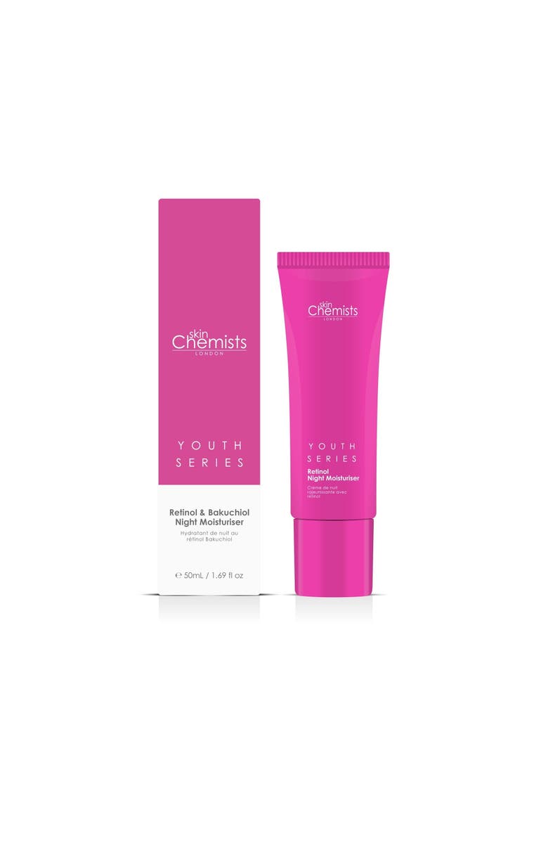 SKINCHEMISTS Youth Series Retinol 
Bakuchiol Night Moisturiser 50ml x 2 Duo Pack, Alternate, color, White