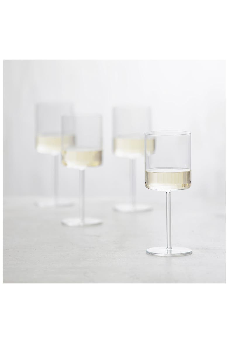 Schott Zwiesel Modo Set of 4 White Wine Glasses, Alternate, color, CLEAR