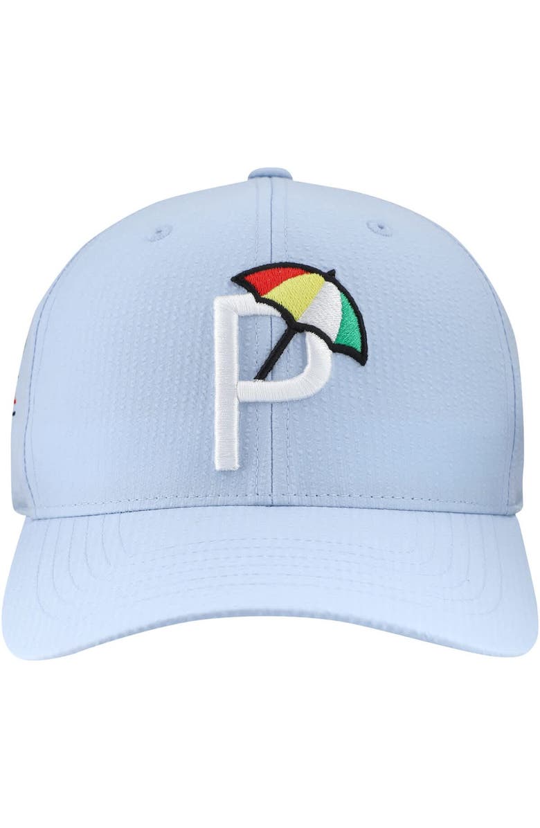 PUMA Men's Puma  Blue Arnold Palmer Invitational Seersucker Adjustable Hat, Alternate, color, 