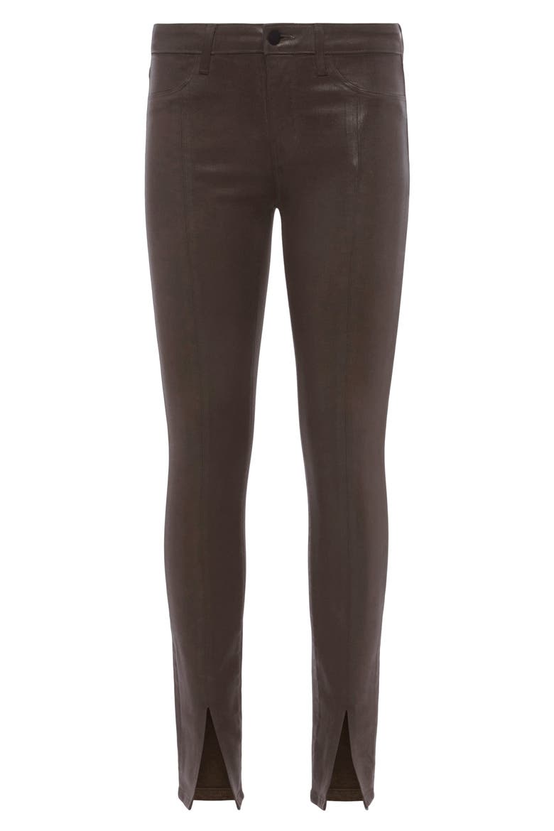 Jyothi High Waist Split Ankle Skinny Jeans, Alternate, color, COCOA COAT