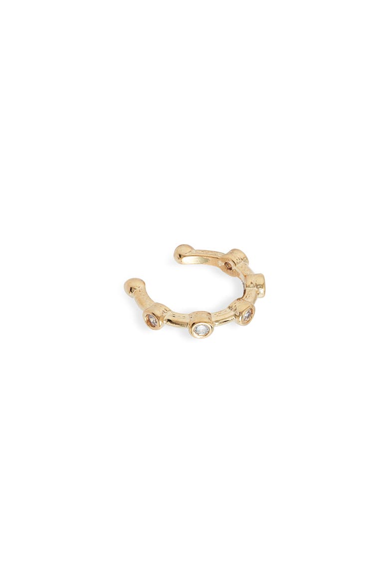 Millie Cubic Zirconia Ear Cuff, Main, color, GOLD