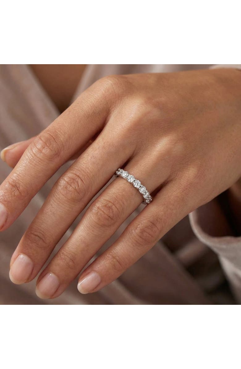 Bliss Diamond 1/2 Ct Lab Grown Diamond Stackable Anniversary Wedding Ring Gold, Alternate, color, 10K White Gold