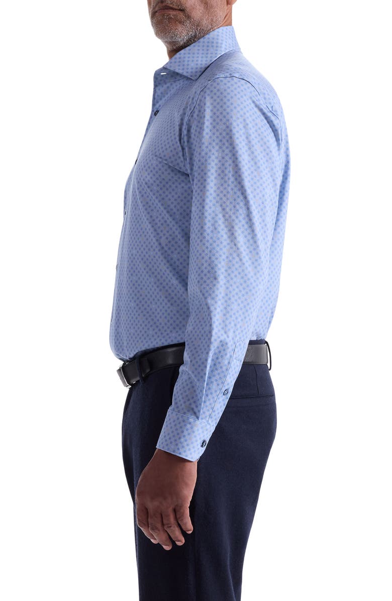 Bugatchi Devon OoohCotton<sup>®</sup> Dot Button-Up Shirt, Alternate, color, Air Blue