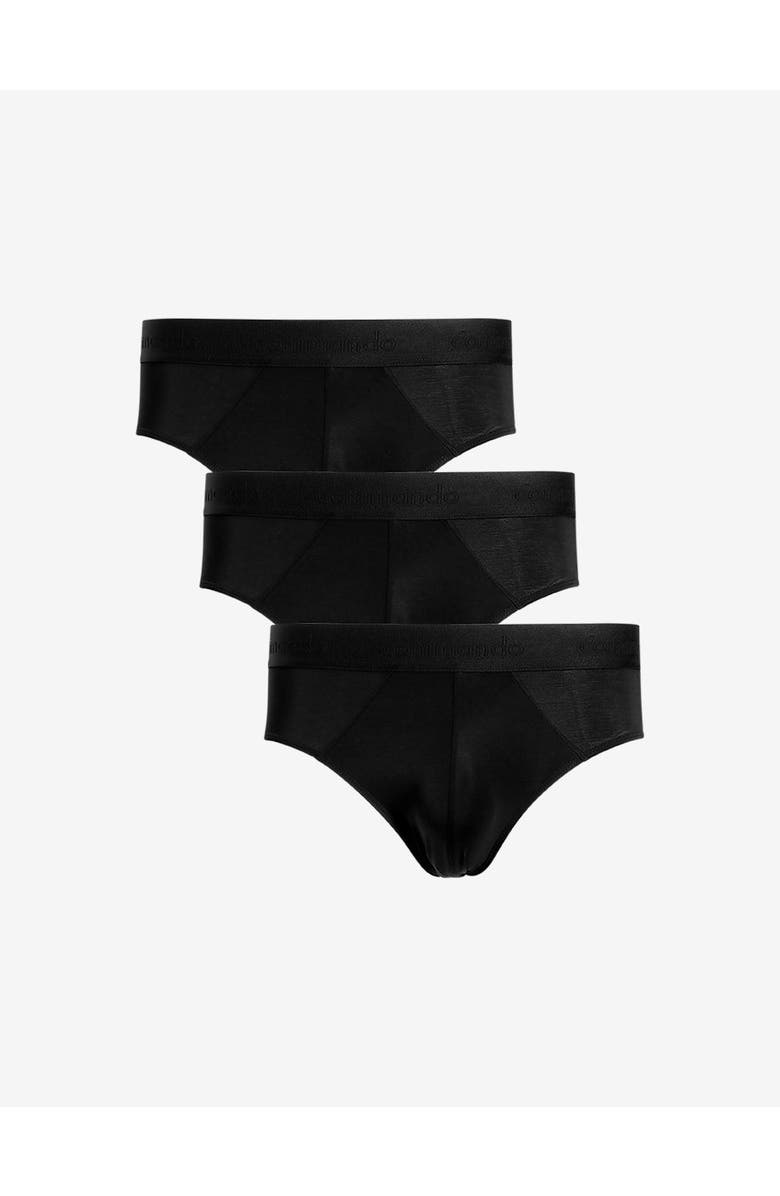 Commando Essential Modal Modern Fit Brief 3-Pack, Main, color, Black