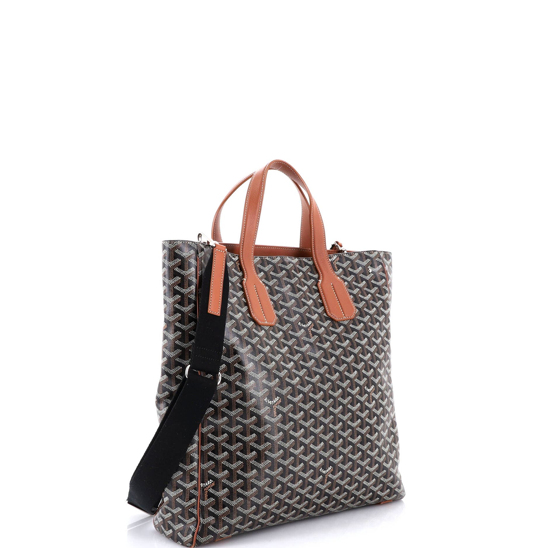 Pre-Owned Goyard Voltaire III Tote Coated Canvas, Alternate, color, Brown