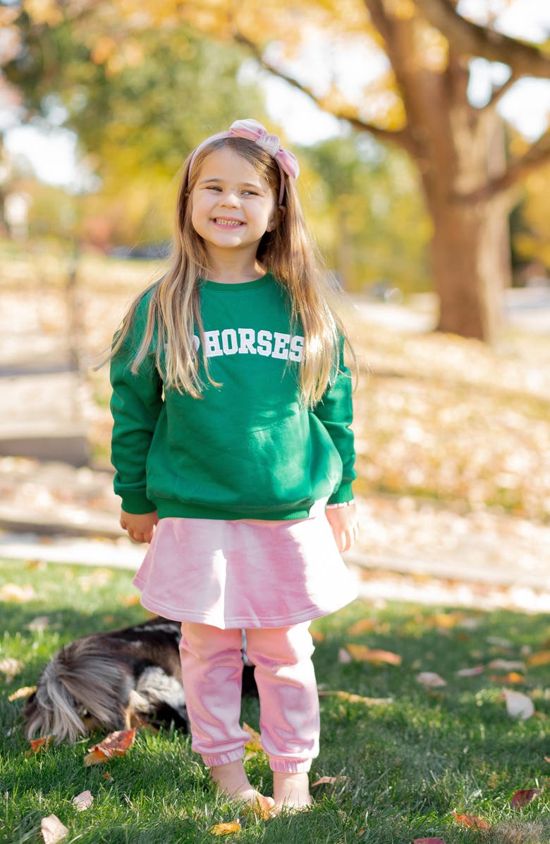 Bits & Bows Skirted Bow Jogger, Alternate, color, Pink