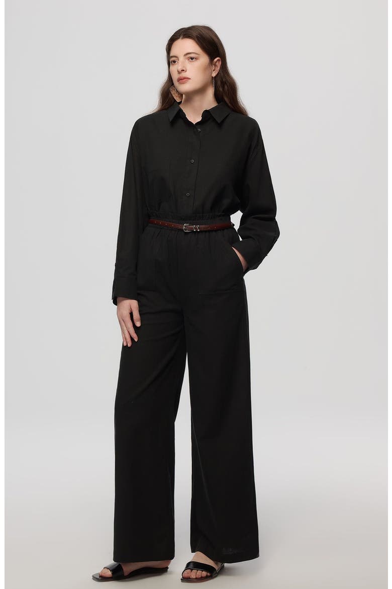 Lyricist Natural High Rise Pull-on Pants, Main, color, Black