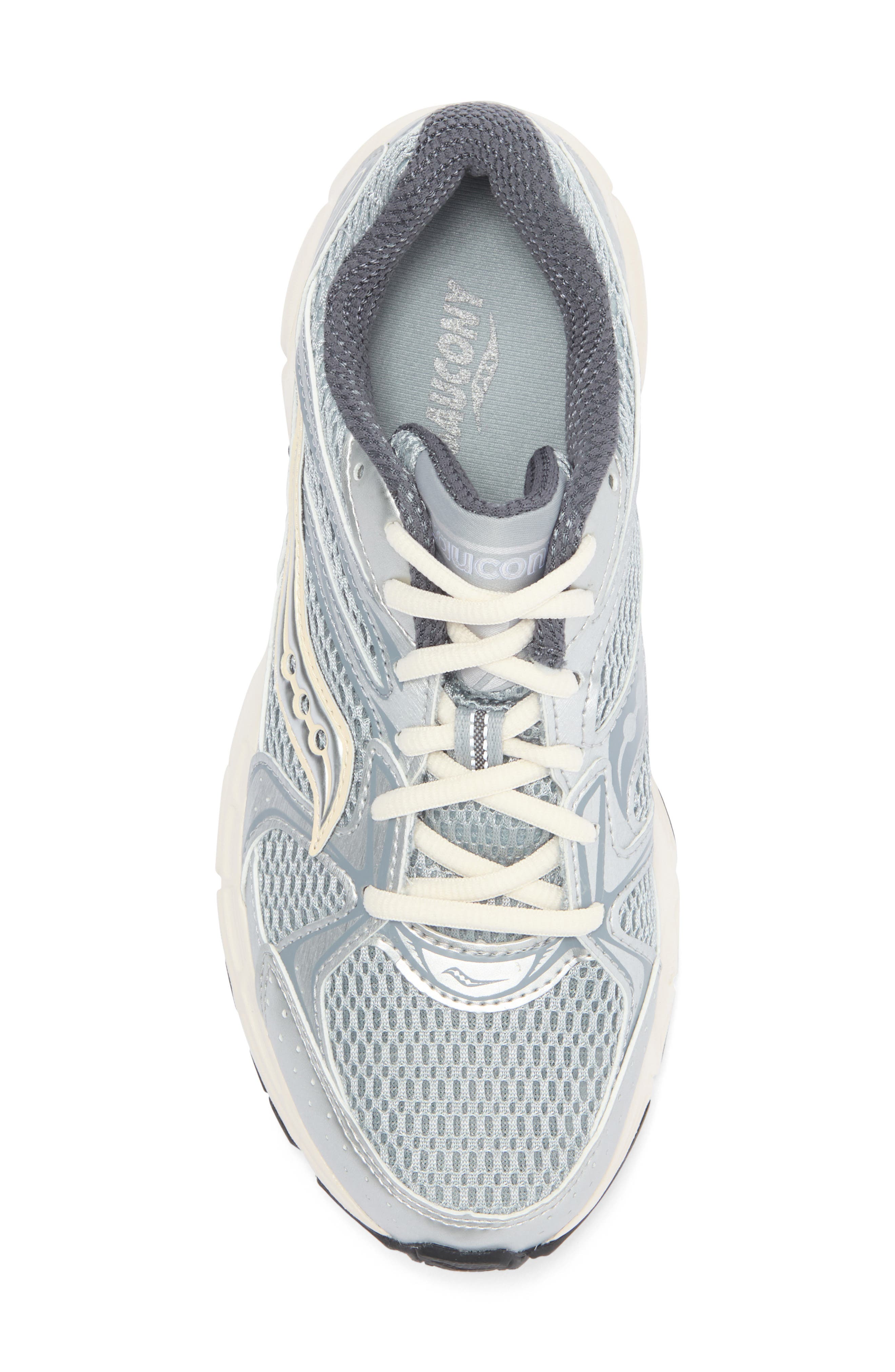 Saucony Ride Millennium Sneaker, Alternate, color, Silver/Cre