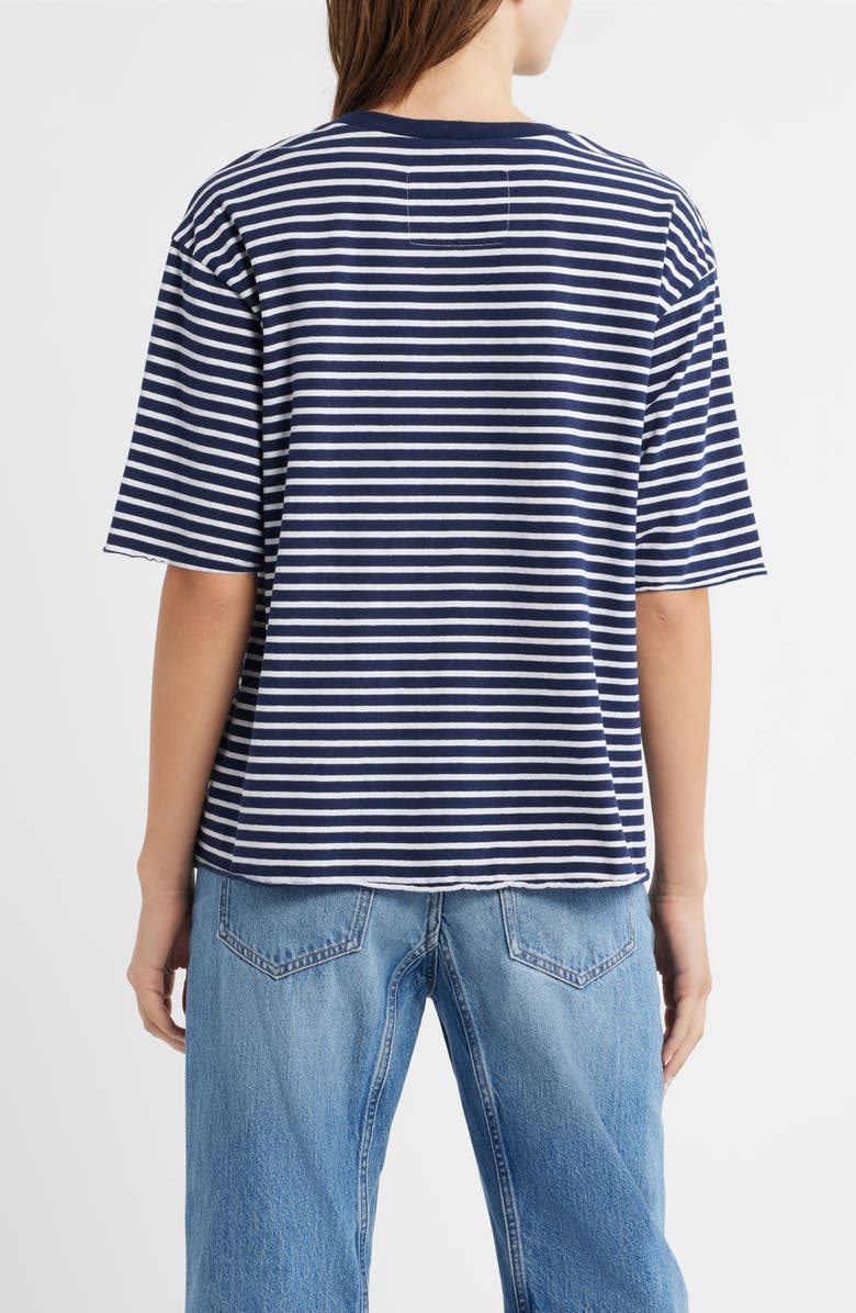 Frank & Eileen Perry Stripe Cotton Crewneck T-Shirt, Alternate, color, Yacht Stripe