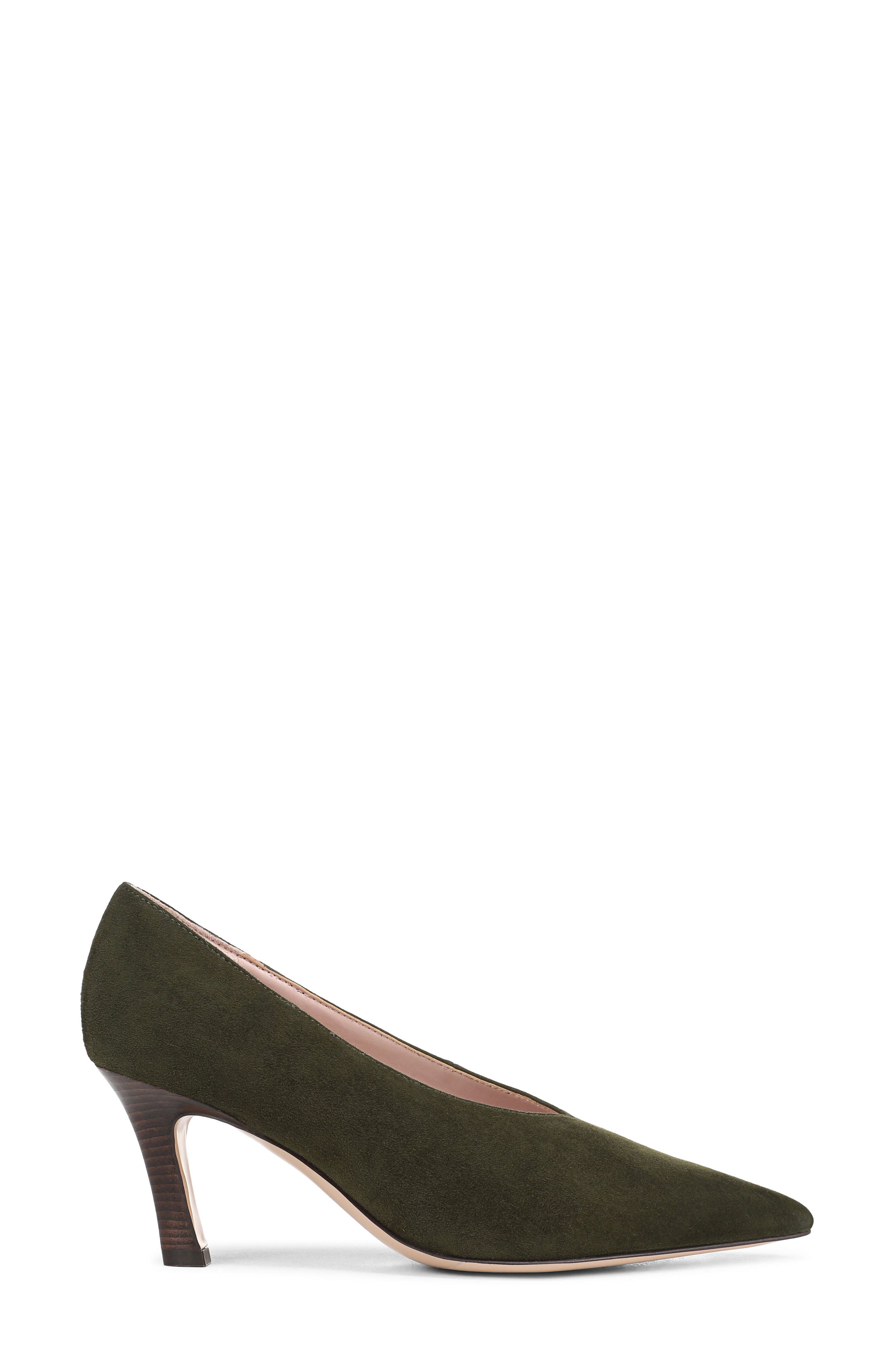 Favorite Daughter Kenna Pointed Toe Pump, Alternate, color, Moss Green Silky Luxesuede