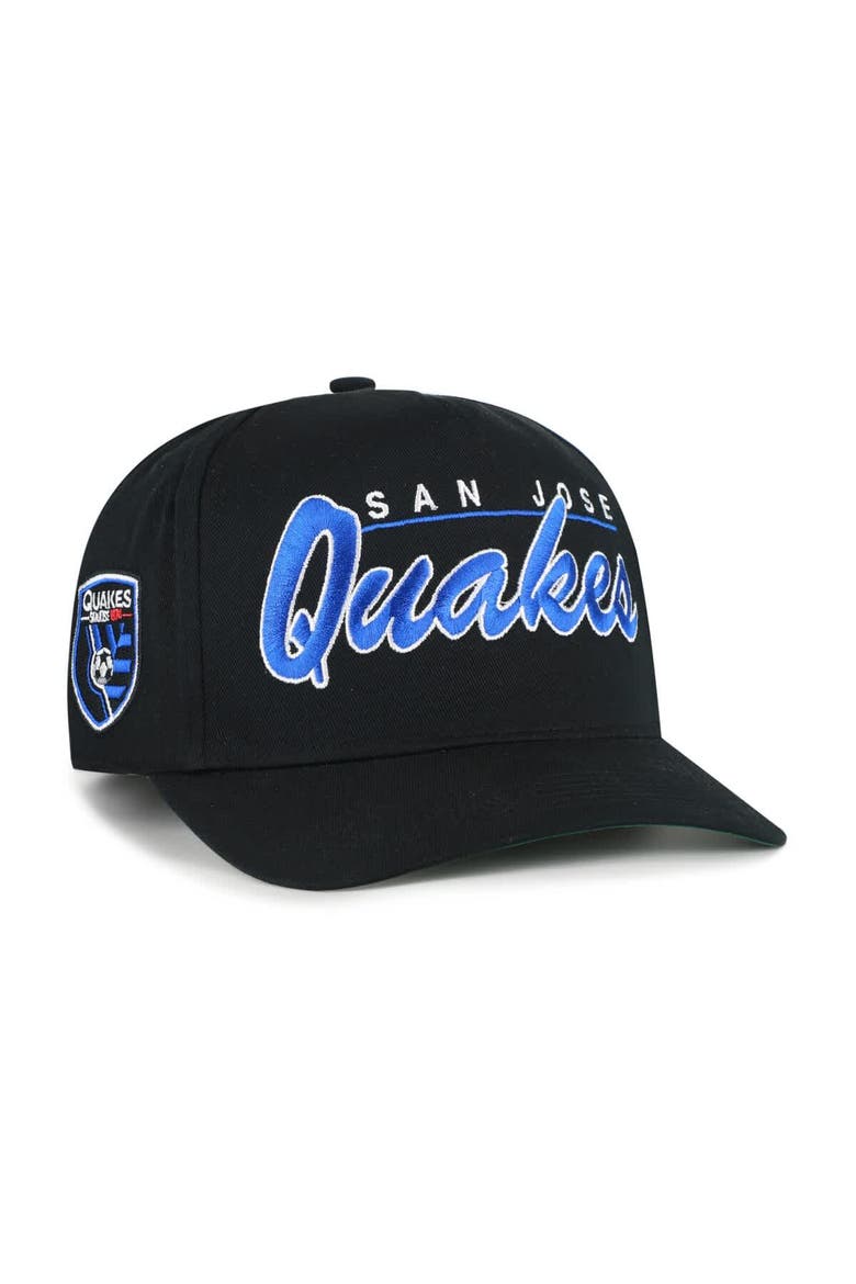 Men's '47  Black San Jose Earthquakes Brushmark Hitch Adjustable Hat, Main, color, Black