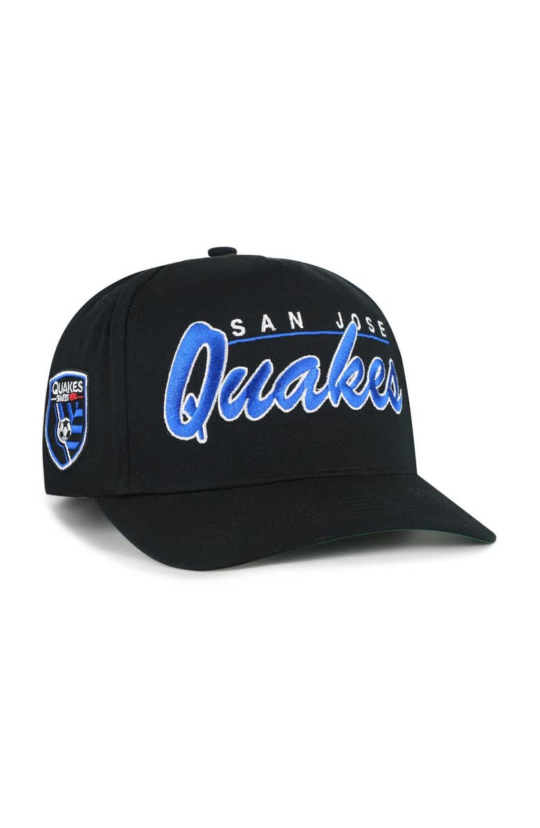 '47 Men's '47  Black San Jose Earthquakes Brushmark Hitch Adjustable Hat, Main, color, Black