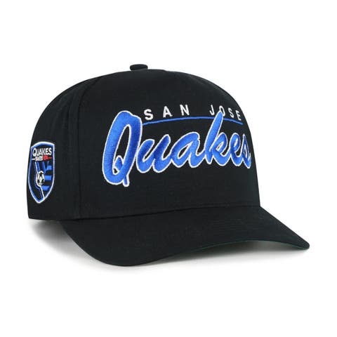 Men's '47  Black San Jose Earthquakes Brushmark Hitch Adjustable Hat