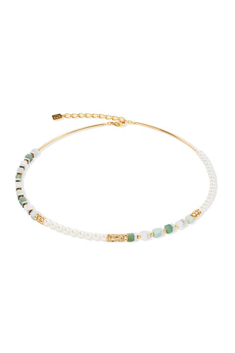 Precious Fusion Offset Necklace