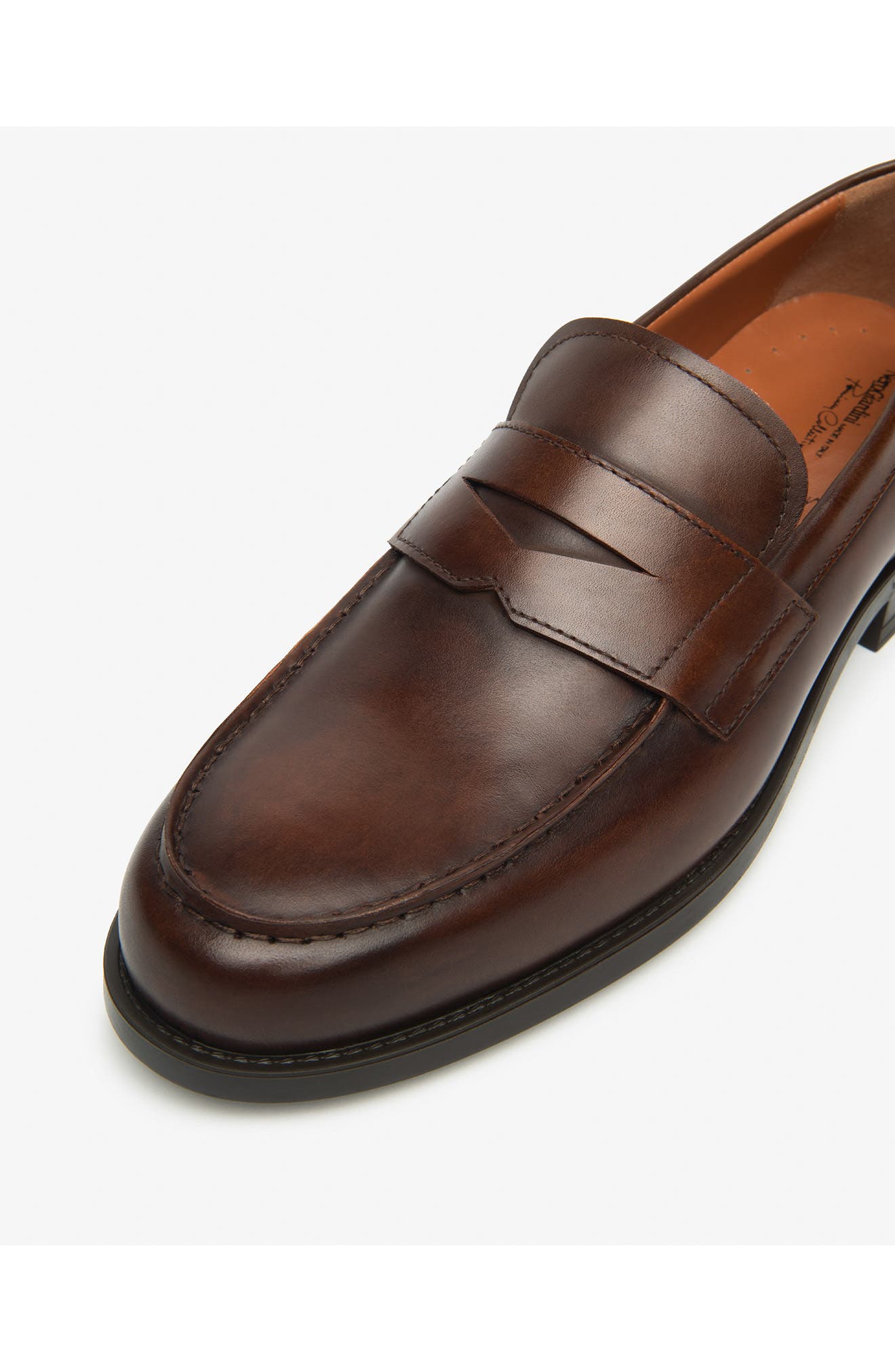 NeroGiardini Slip-On Penny Loafer, Alternate, color, Brown