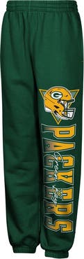 Outerstuff Youth Outerstuff  Green Green Bay Packers Run & Gun Sweatpants
