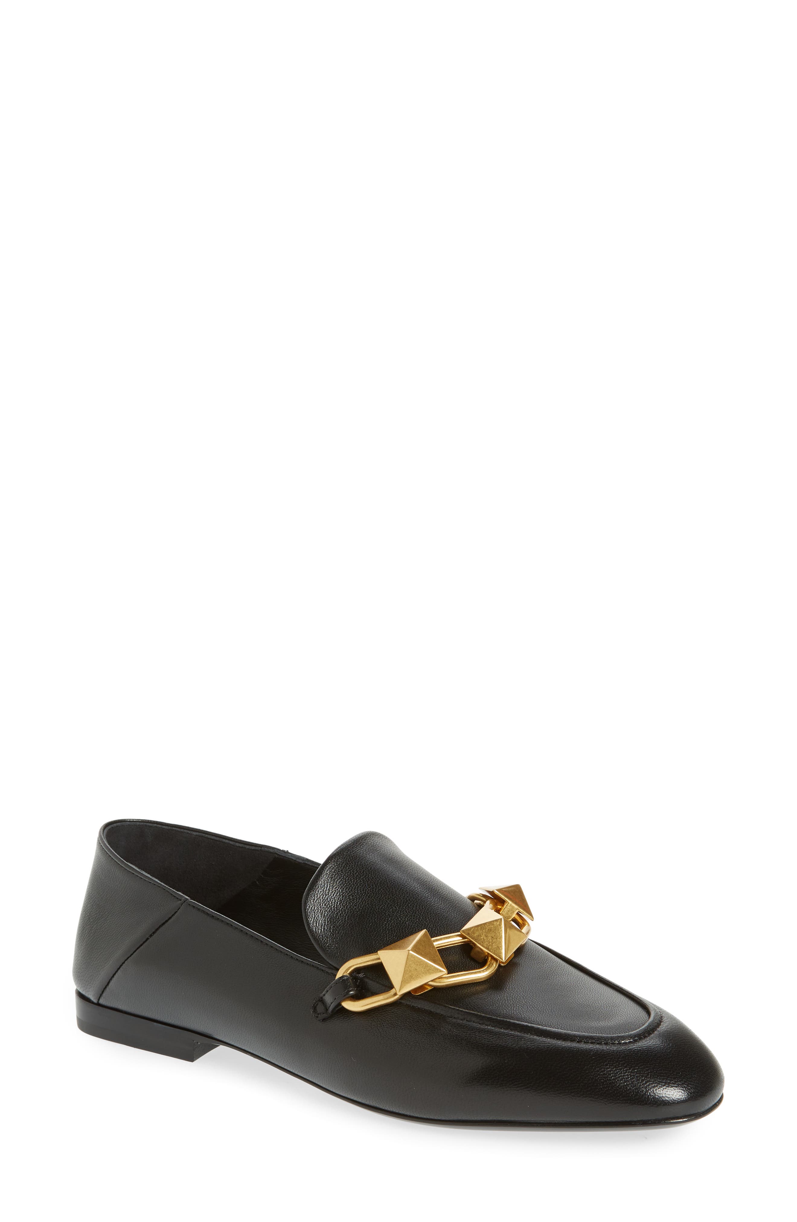 Valentino Garavani Rock Stud Flat, Main, color, 